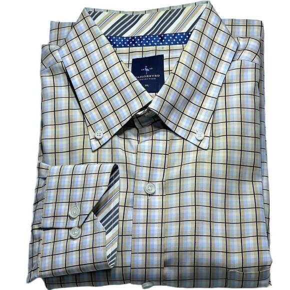 Tailor byrd Other - Tailor Byrd COLLECTION Mens XL Button-Down Long-Sleeve Plaid Shirt
